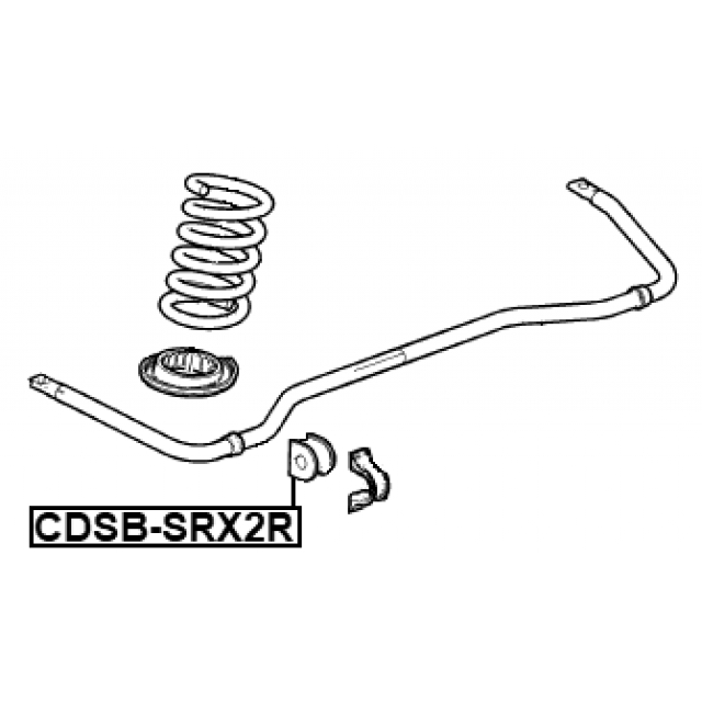 Втулка заднего стабилизатора FEBEST CDSB-SRX2R preview 2