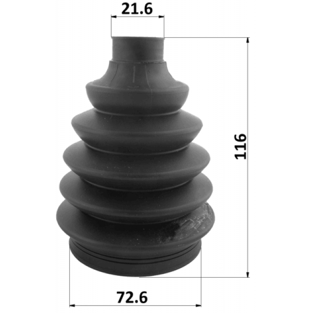 Пыльник шрус наружный комплект 72.6x116x21.6 preview 2