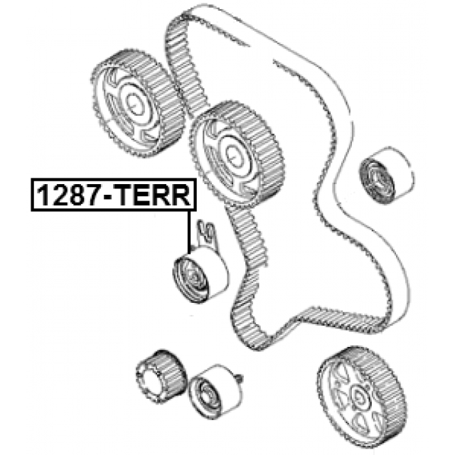 Ролик ГРМ FEBEST 1287-TERR preview 2