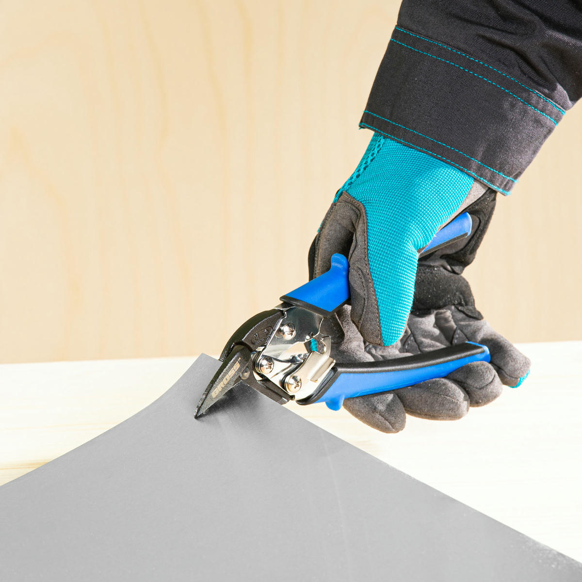 GROSS 78361 Ножницы по металлу"PIRANHA"МИНИ 185мм, прямой и правый рез, сталь-СrM, двухкомпонентные preview 5