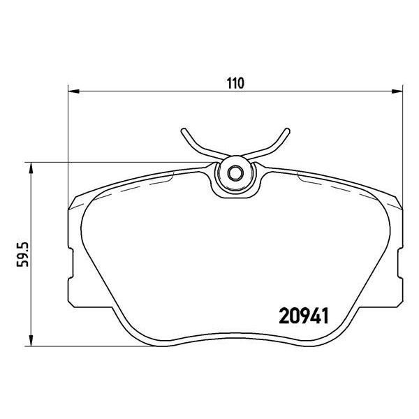 Колодки тормозные передние к-кт TRIALLI PF 4267 preview 2