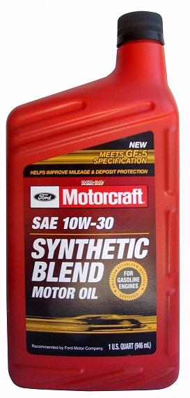 Масло моторное Motorcraft Premium Synthetic Blend 10w30 0,946л preview 1
