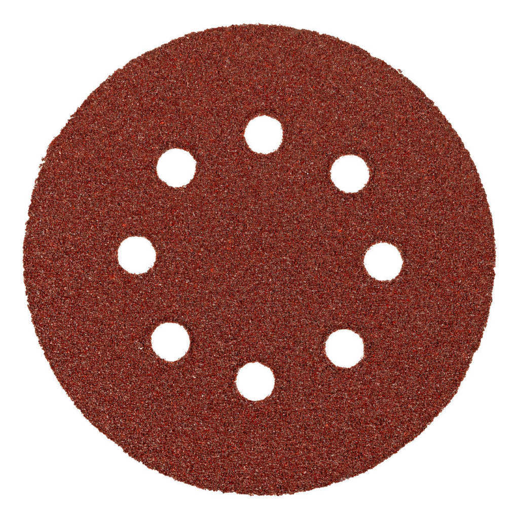 Круг абразивный на ворс. подложке под "липучку" перфорированный P40 125мм 5шт MATRIX preview 2