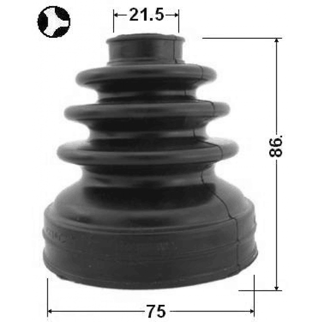 Пыльник шрус внутренний комплект 75x86x21.5 preview 2