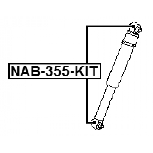 Отбойник заднего амортизатора FEBEST NAB-355-KIT preview 2