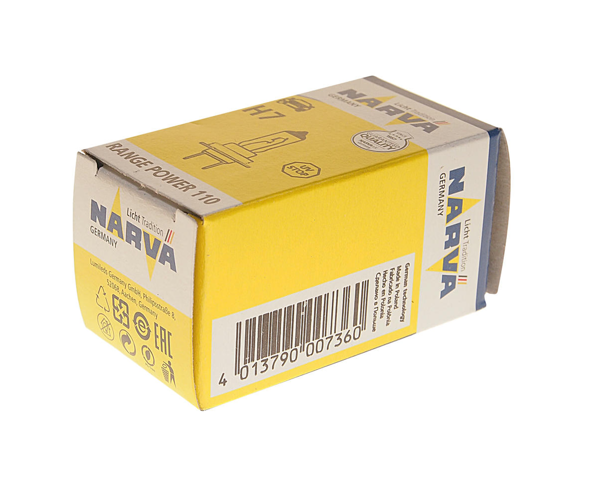 Лампа NARVA галогеновая H7 PX26D 55W preview 1