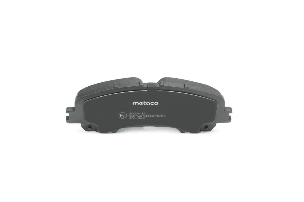 Колодки тормозные передние к-кт metaco 3000-420 preview 5