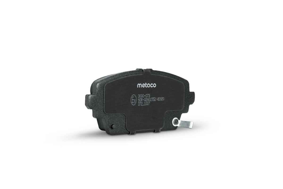 Колодки тормозные передние к-кт metaco 3000-073 preview 2