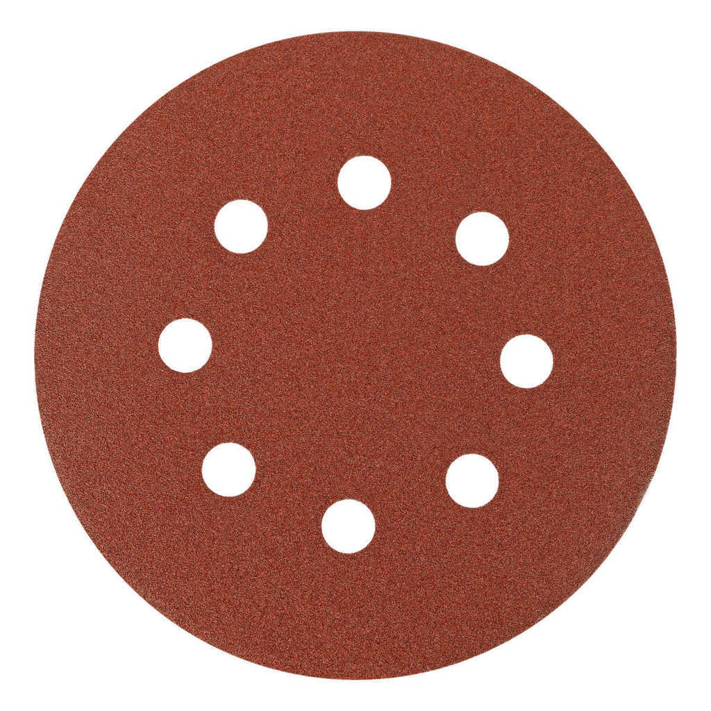 Круг абразивный на ворс. подложке под "липучку" перфорированный P150 125мм 5шт MATRIX preview 2