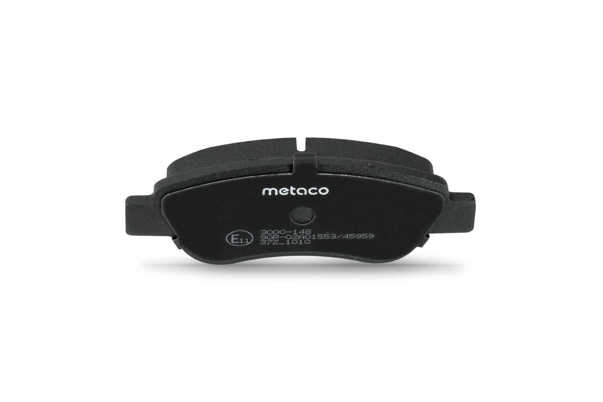 Колодки тормозные передние к-кт metaco 3000-148 preview 4