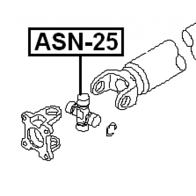 ASN-25_крестовина кардана! D32 Nissan Patrol/Safari 87-06 preview 2