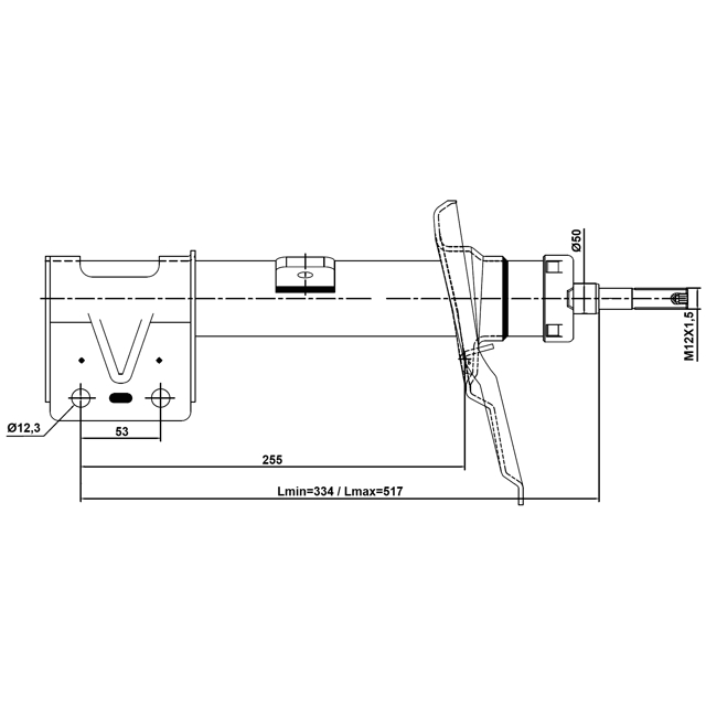 Амортизатор передний R CITROEN C4 2011-> FEBEST 25110-006FR preview 2