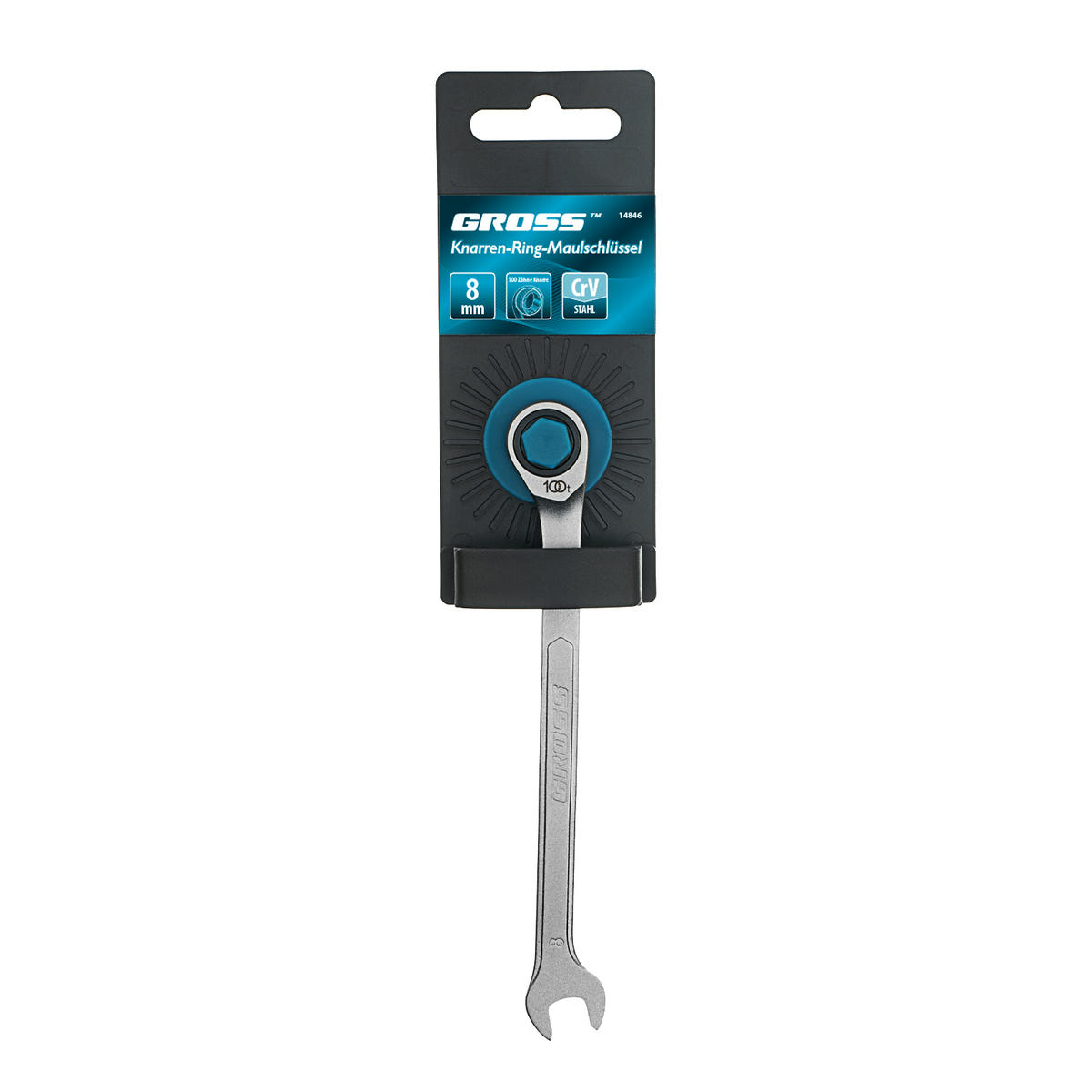 Ключ комбинированный 8мм трещоточный Gross preview 5