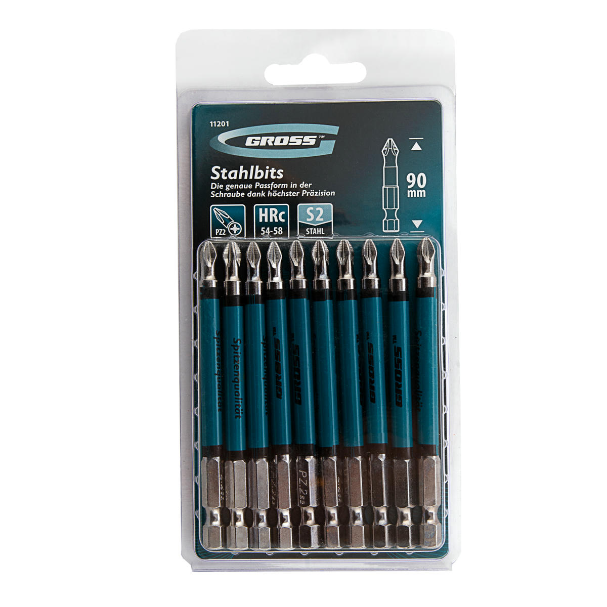 Набор бит Pz2x90, сталь S2 (10шт) GROSS preview 4