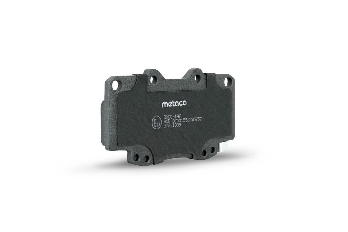 Колодки тормозные передние к-кт metaco 3000-197 preview 4