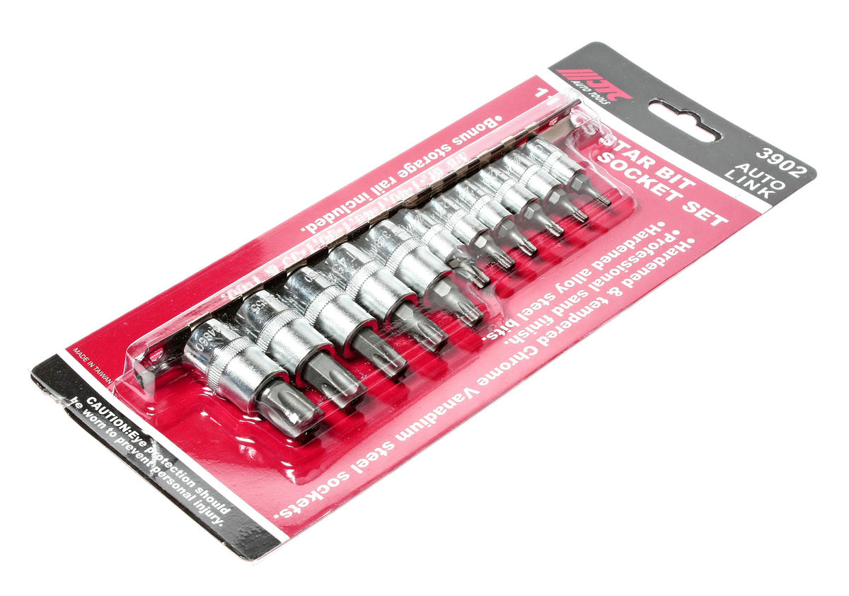 Набор головок торцевых с насадкой TORX 1/4-3/8", T10H-T60H 11шт JTC preview 1