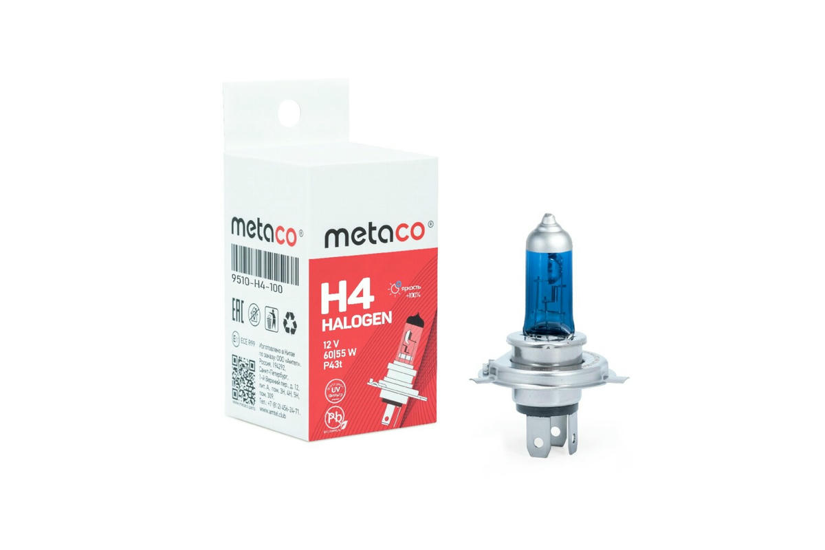 Лампа галогенная metaco 9510-H4-100 preview 1