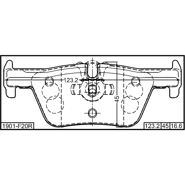 Колодки тормозные задние к-кт FEBEST 1901-F20R preview 2