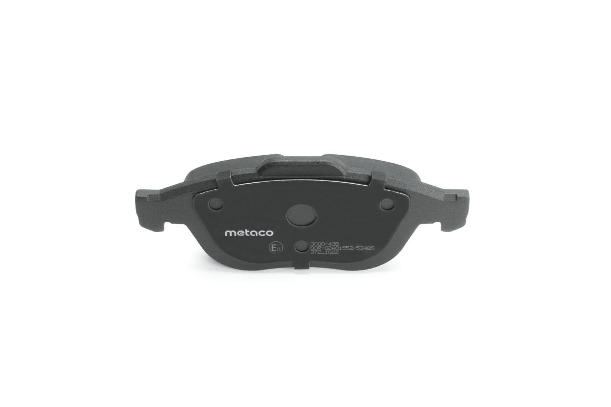 Колодки тормозные передние к-кт metaco 3000-438 preview 5