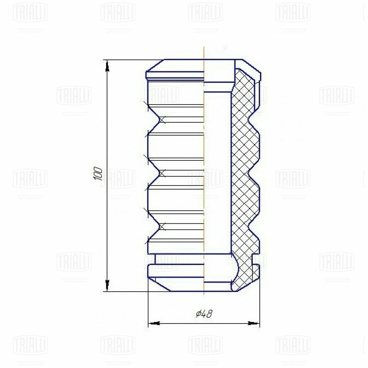 Отбойник амортизатора TRIALLI BC 0133 preview 3 Отбойник амортизатора TRIALLI BC 0133 preview 3