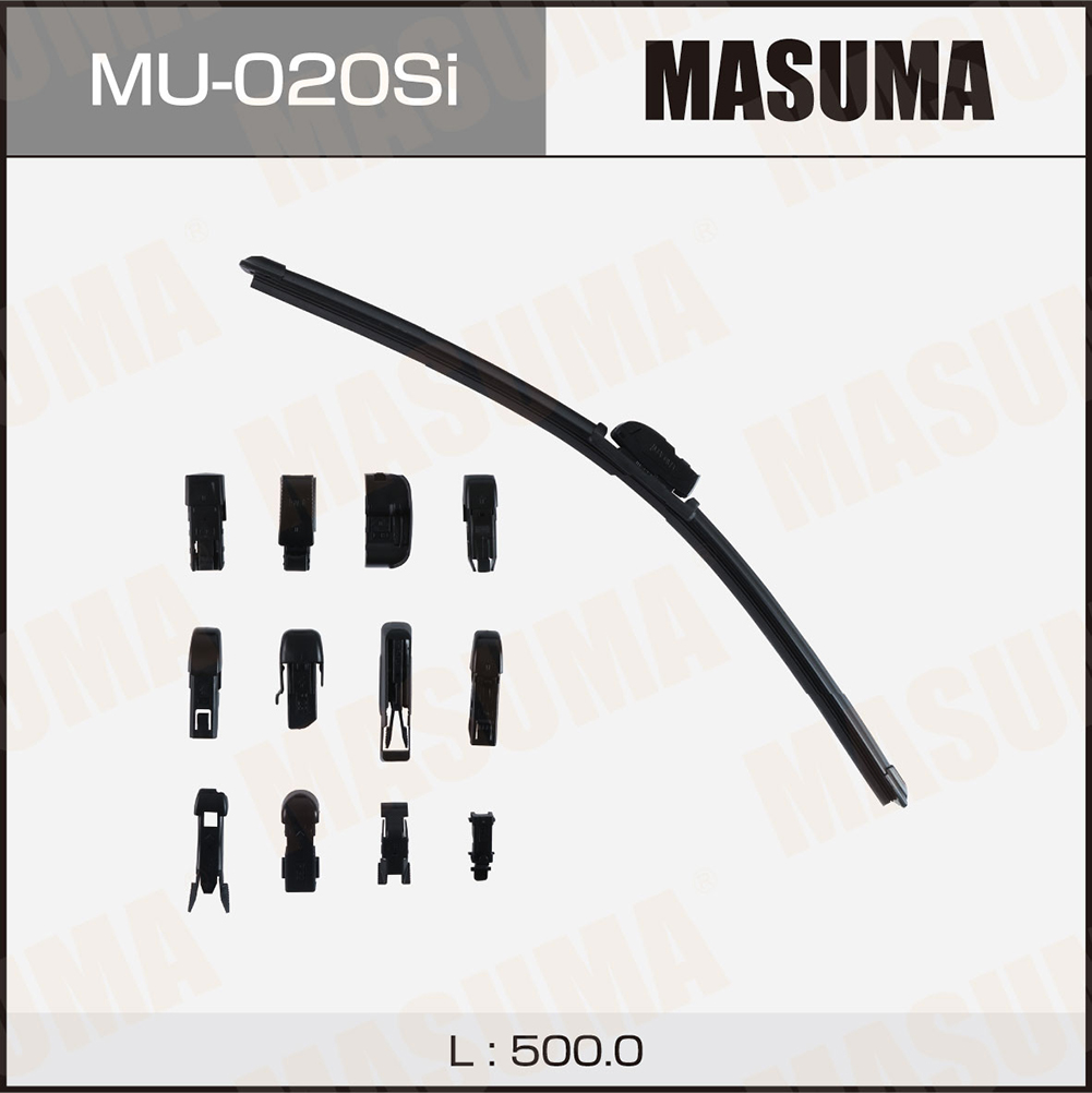 Щетка стеклоочистителя 500 мм бескаркасная 1 шт MASUMA Beam Wiper Blade MU-020Si preview 1