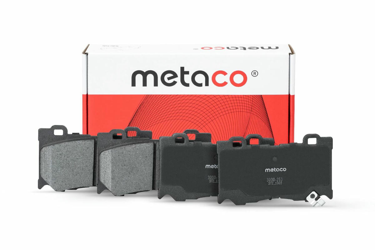 Колодки тормозные передние к-кт metaco 3000-253 preview 1