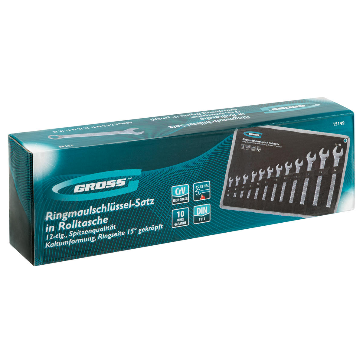 Набор ключей комбинированных 12шт 6-22мм GROSS preview 6