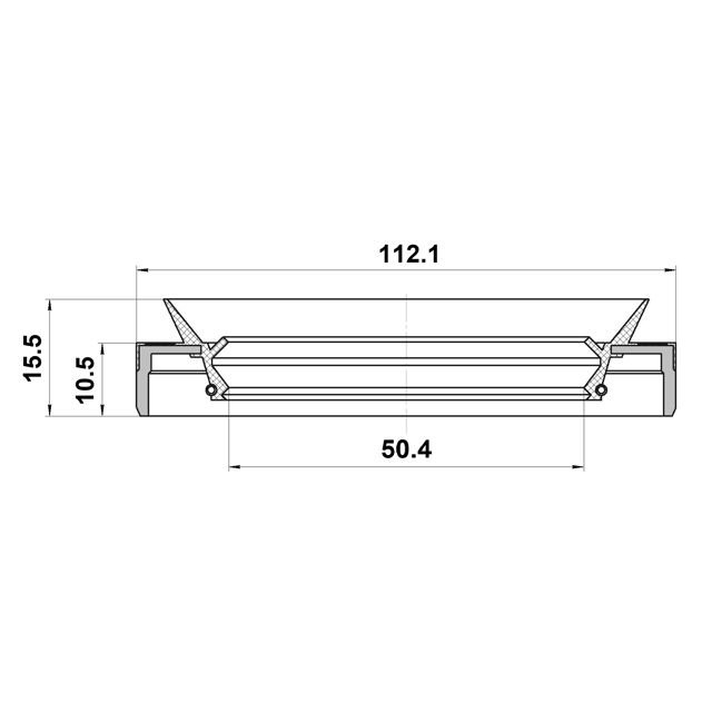 САЛЬНИК СТУПИЧНЫЙ ПЕРЕДНИЙ 50.4X112.1X10.5X15.5 preview 2