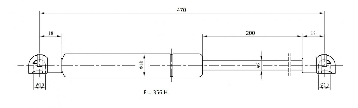 Упор газовый (амортизатор) для а/м Renault Sandero II (14-) (крышки багажника) (GS 0919) preview 3