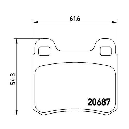 Колодки тормозные задние дисковые к-кт TRIALLI PF 4060 preview 2