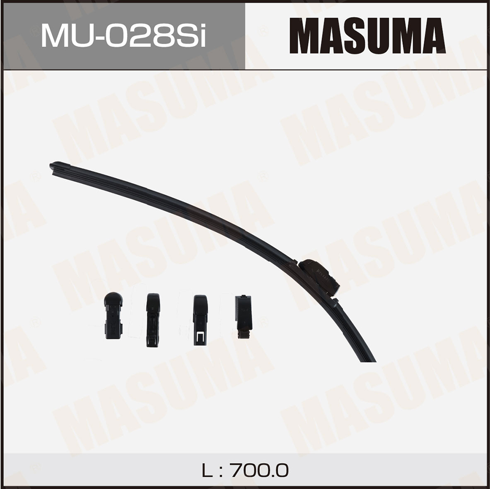 Щетка стеклоочистителя 700 мм бескаркасная 1 шт MASUMA Beam Wiper Blade MU-028Si preview 1