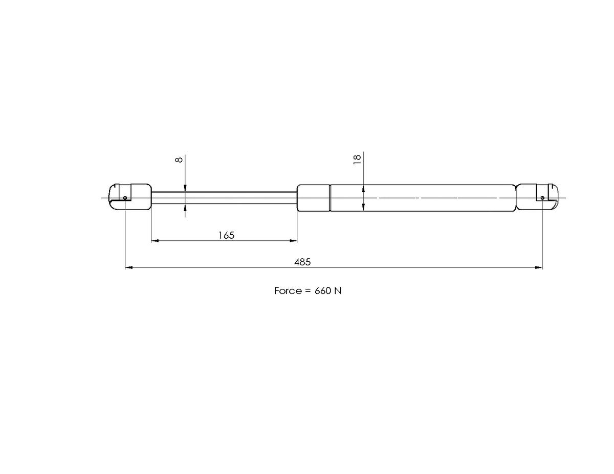 Газовый упор багажника TRIALLI GS 2124 preview 2