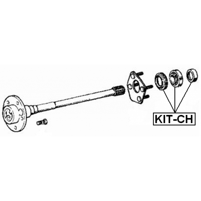 Подшипник полуоси заднего моста FEBEST KIT-CH preview 2