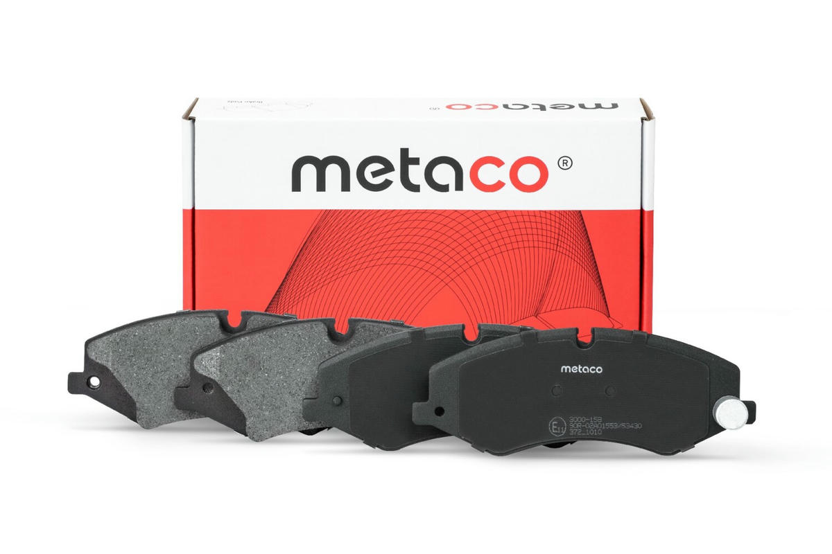 Колодки тормозные передние к-кт metaco 3000-158 preview 1