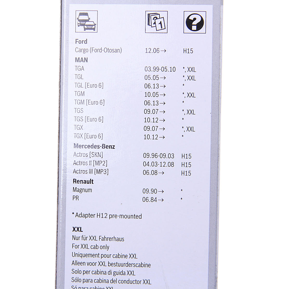 Щетка стеклоочистителя 700мм для грузовиков Eco BOSCH preview 1