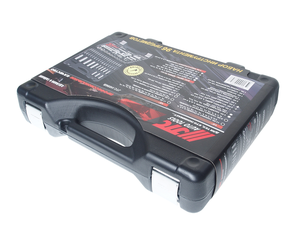 Набор головок торцевых и вставок 96пр 1/4" 1/2" 6гр кейс JTC preview 1