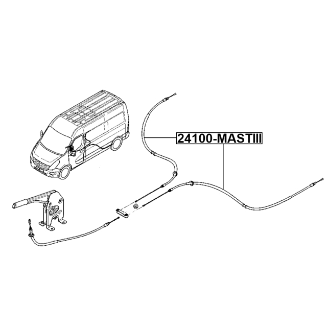 Трос ручного тормоза preview 2