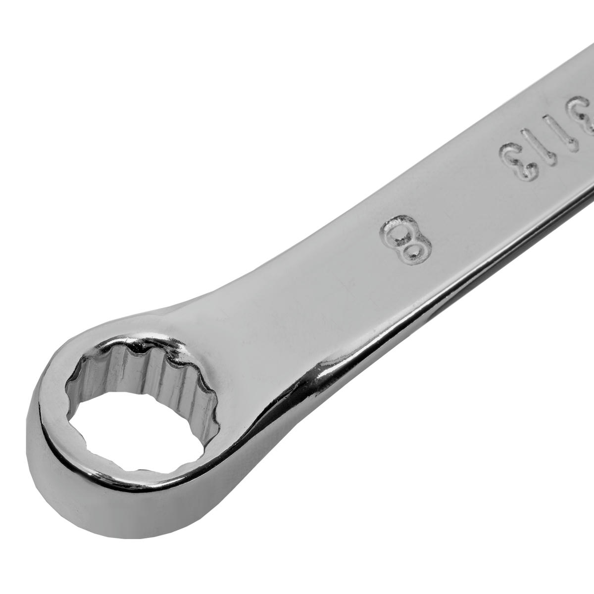 Ключ комбинированный, 8 мм, CrV, полированный хром MATRIX 15152 preview 4