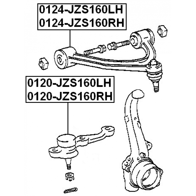 Опора шаровая FEBEST 0120-JZS160LH preview 2