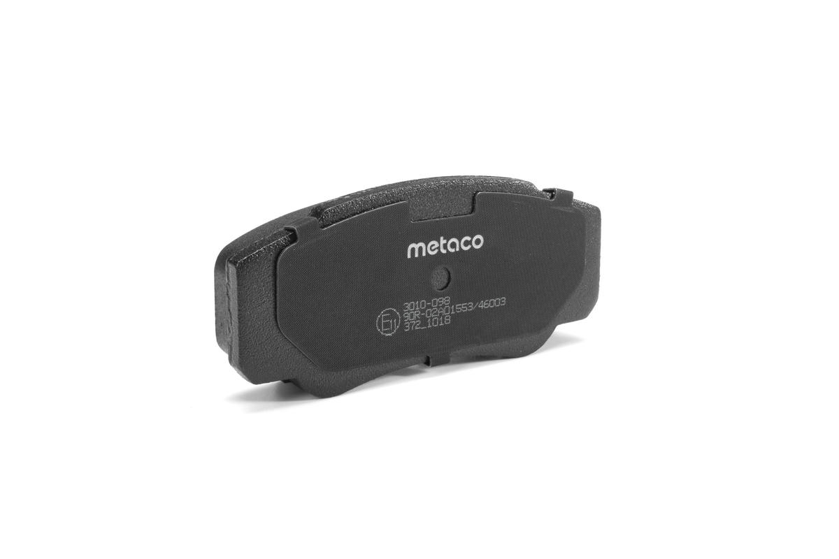 Колодки тормозные задние дисковые к-кт metaco 3010-098 preview 2