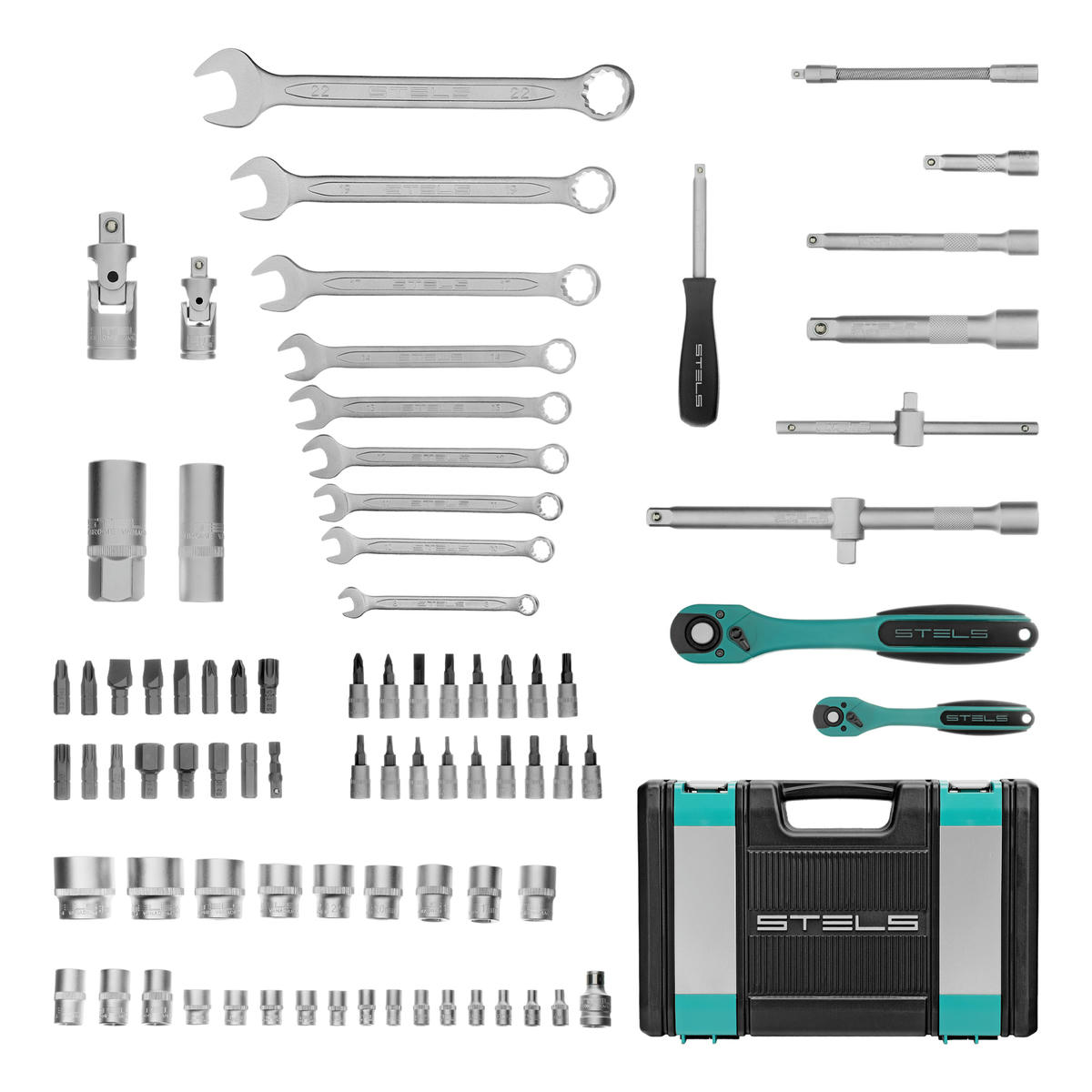 Набор инструмента 12-гран. головки 82пр. STELS preview 2