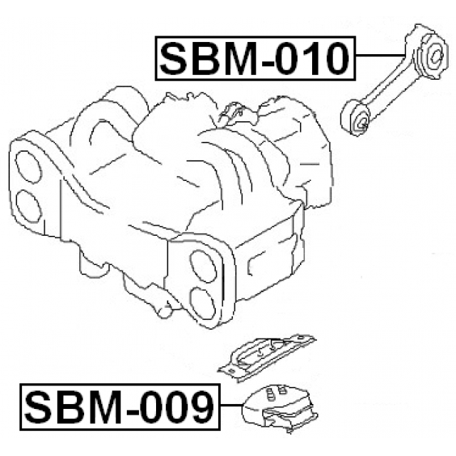 Опора двигателя задняя FEBEST SBM-010 preview 2