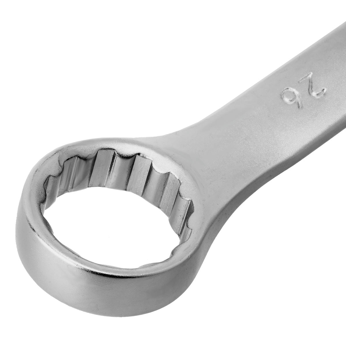 Ключ комбинированный 26 мм, CrV, матовый хром STELS preview 4