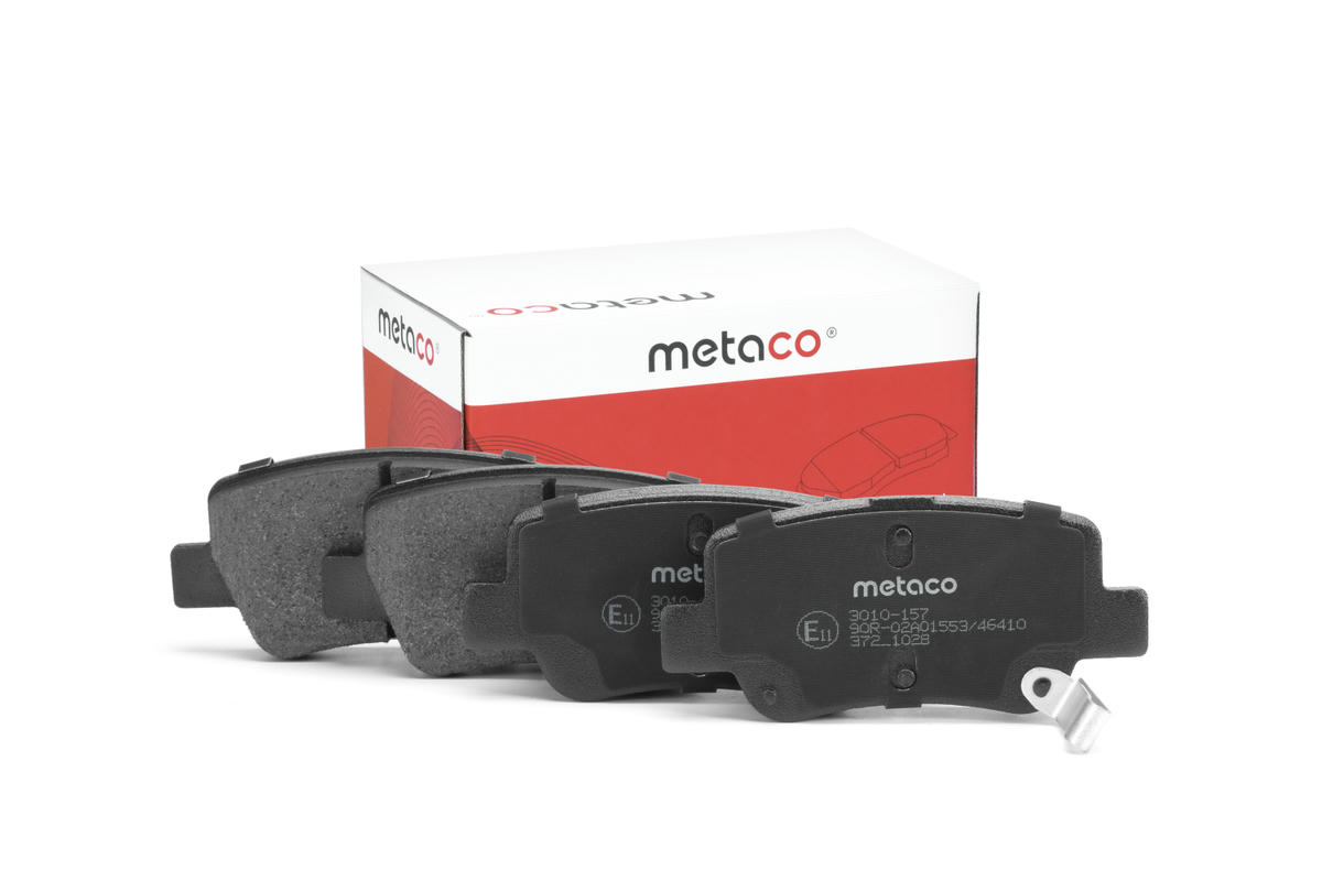 Колодки тормозные задние дисковые к-кт metaco 3010-157 preview 1