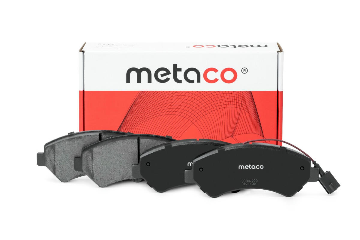 Колодки тормозные передние к-кт metaco 3000-229 preview 1