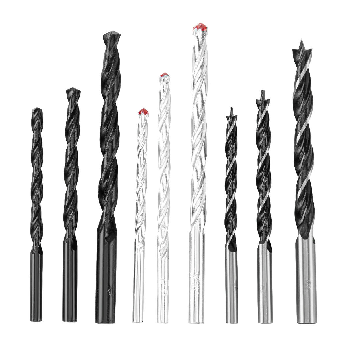 Сверло по бетону 5-6-8мм + металлу 5-6-8мм + дереву 5-6-8мм 9шт SPARTA preview 4