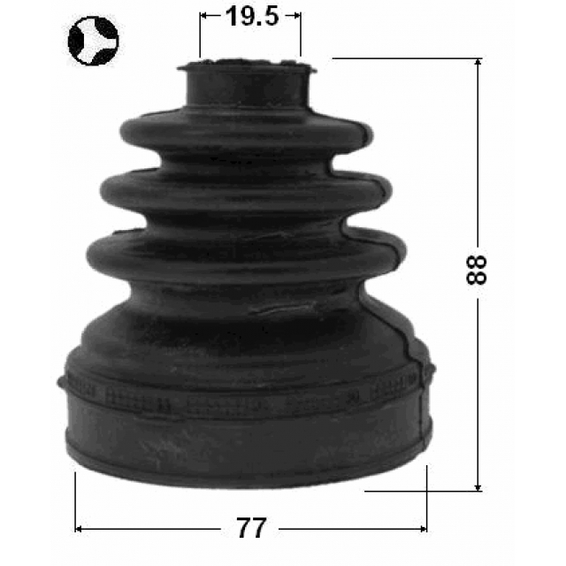 Пыльник внут ШРУСа (к-кт) FEBEST 2115-CB4 preview 2