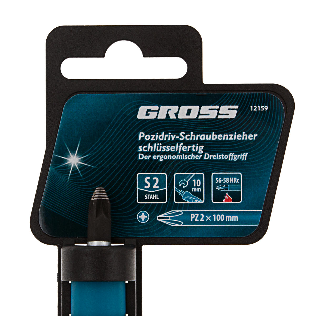 Отвертка PZ2 x 100 мм, S2, трехкомпонентная ручка GROSS preview 4