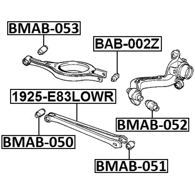 BAB-002Z_сайлентблок рычага плав.! BMW E36/E46/Z1/Z4 all 90> preview 2