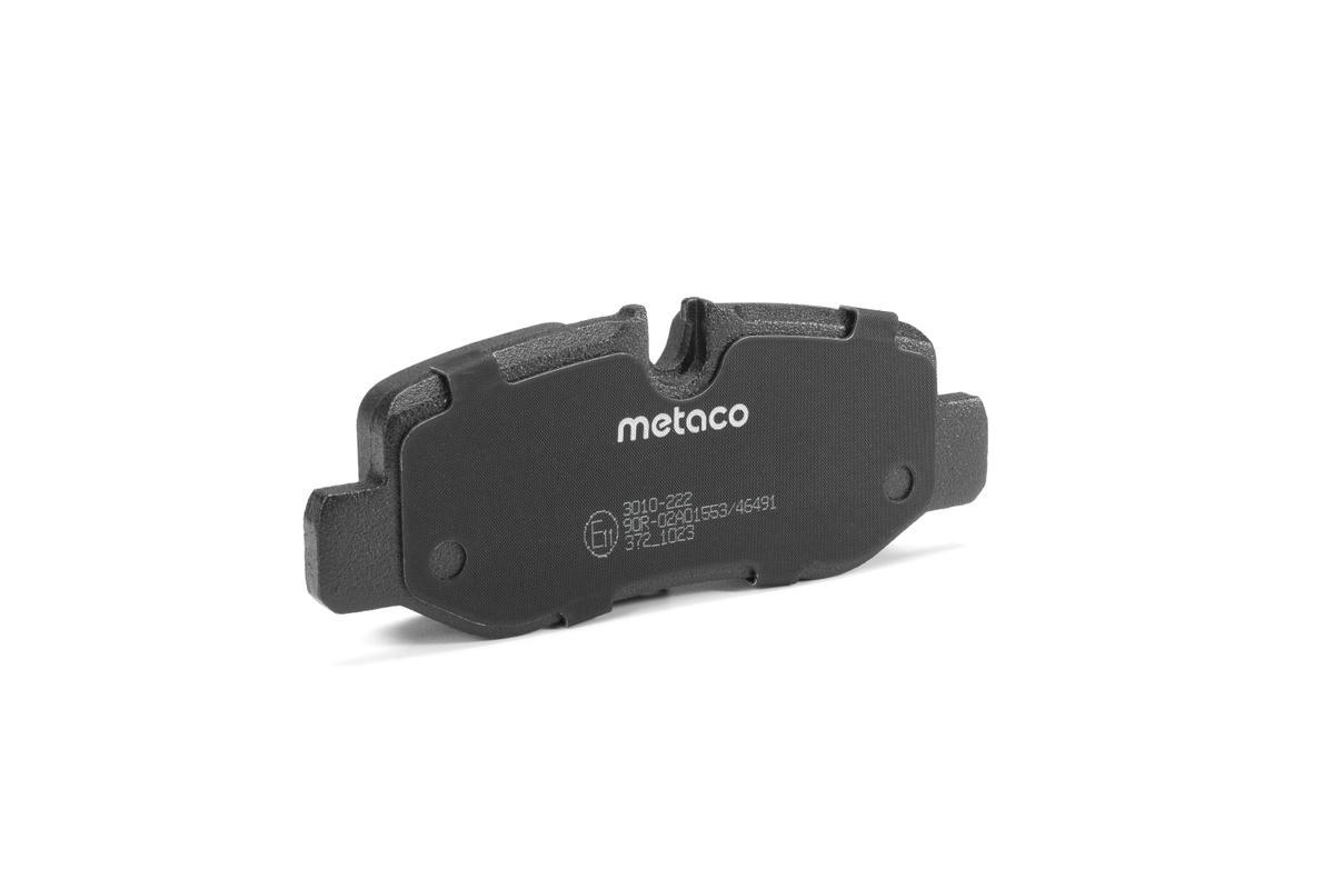 Колодки тормозные задние дисковые к-кт metaco 3010-222 preview 2